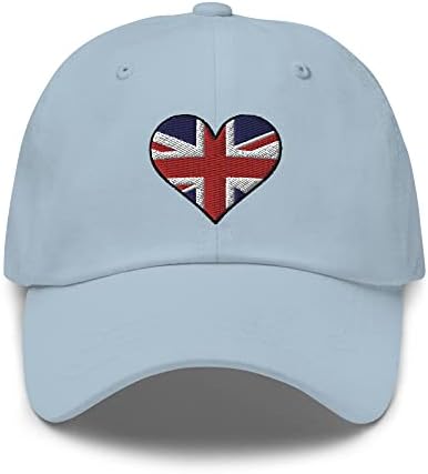 Union Jack Hímzett Állítható Apa Kalapját, Egyesült Királyság Zászló Kalap, Strukturálatlan Baseball Sapka, Több Színben