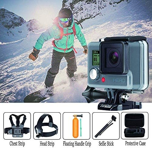 Navitech 18-in-1 Akció Kamera Tartozékok Combo Kit EVA Esetben - Kompatibilis AKASO EK7000 Pro Action Kamera
