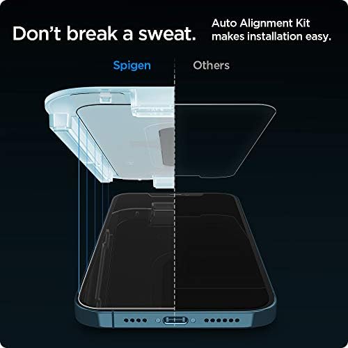 Spigen Edzett Üveg kijelző Védő fólia [GlasTR EZ FIT] 2 Pack & Mag Páncél (MagFit) Esetben tervezett iPhone 12 Pro Max (2020)