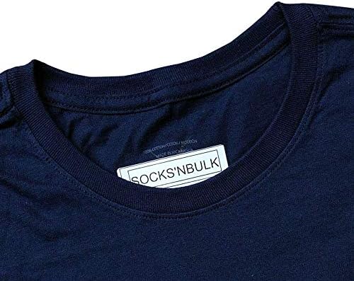 Zokni'NBULK Férfi Pamut Legénység Nyak Rövid Ujjú T-shirt Mix Színek Ömlesztett Csomagolás