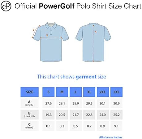 Golf Polo shirt Férfi – Mens Polo Golf Pólók Rövid Ujjú – Nedvesség-Wicking, valamint Anti-Wrinkle