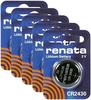 Renata CR2430 3V Lítium Érme Elemek (5 Csomag)