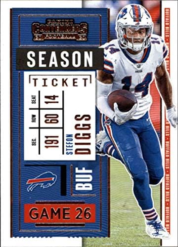 2020 Versenyző NFL Szezon Jegy 91 Stefon Diggs Buffalo Bills Hivatalos Labdarúgó-Trading Card által Panini Amerika (Stock