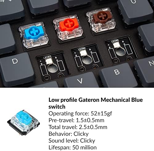 Keychron K5 SE Hot-swap Ultra-Slim Bluetooth Vezeték nélküli/Vezetékes USB Mechanikus Billentyűzet Teljes Méretű Elrendezés