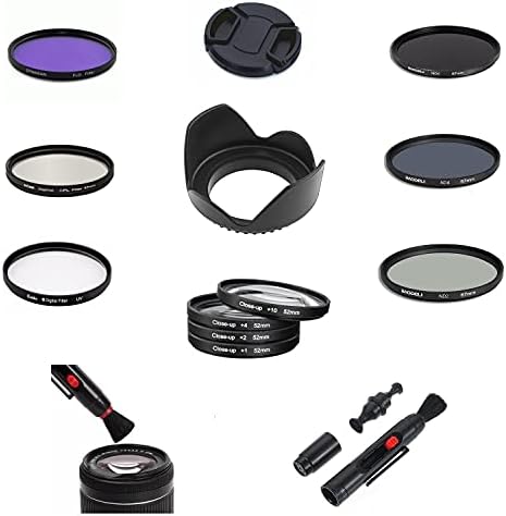 SF8 58mm Kamera Lencse, Tartozékok Teljes Csomag Szett UV CPL FLD ND Közelről Szűrő, napellenző Canon EF 70-300mm f/4-5.6