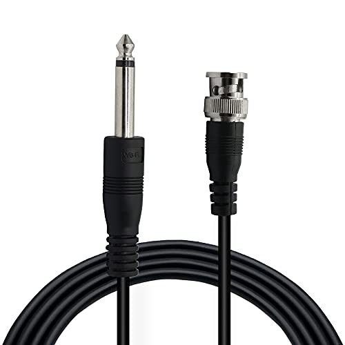 PNGKNYOCN BNC Férfi-6.35 mm 1/4 Hüvelyk Férfi Audio Kábel，6.35 mm-es Mono TS Csatlakozó BNC Dugó Bidirection Csatlakozó Kábel,