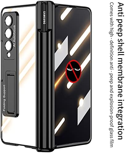 MÁRKA MEGHATÁROZOTT Samsung Z Fold 4 Esetben Galaxy Z Fold 4 Esetben tolltartó, valamint Anti-Peep Védő Fólia, Beépített