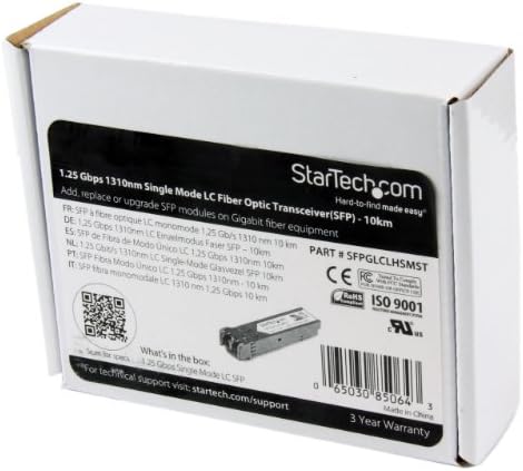 StarTech.com Cisco GLC-LH-SM Kompatibilis SFP Modul - 1000BASE-LX/LH - 1GE Gigabit Ethernet SFP - LC 20 km - 1310nm - Cisco