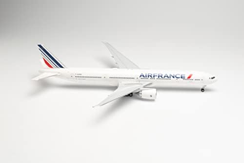Herpa 571784 Air France Boeing 777-300ER-2021 Istálló-F-GZND La Rochelle-i Repülőgép-Modell Épület Miniatűr Gyűjthető, Tarka