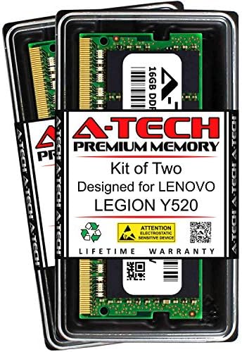 Egy-Tech 32 GB (2 x 16 GB) RAM a Lenovo Légió Y520 | DDR4 2400MHz SODIMM PC4-19200 260-Pin Non-ECC Memória Upgrade Kit