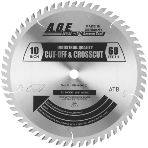 A. G. E. Sorozat - Crosscut 10 X 60T Atb 5/8 Furat (md 10-es-600)