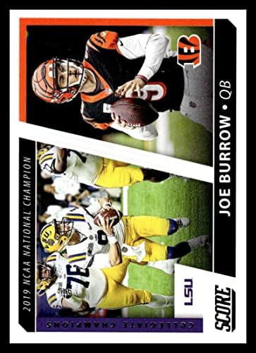 2021 Pontszám Főiskolai Bajnokok 1 Joe Ás Cincinnati Bengals/LSU Tigers NFL Labdarúgó-Trading Card