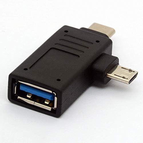 BSHTU 2in1 Micro USB 3.0 2.0 C Típusú OTG Adapter, USB-C Férfi Micro USB Férfi USB-A 3.0 Női Converter Az Android a Google