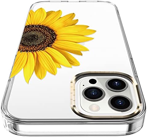BAISRKE Kompatibilis az iPhone 13 Pro Max Esetben,Tiszta Ügy, a Virágok,a Lányos Nők,Ütésálló virágmintás Kemény hátlap az