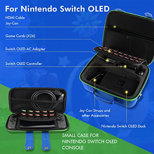 Szállító Tároló Esetben Kompatibilis A Nintendo Kapcsoló OLED Rendszer, Aranyos, Deluxe, Védő Kemény Héj hordtáska a Nintendo