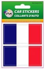 2 Franciaország Ország Zászlóját állítjuk be a Kis Autó Lökhárító Matrica, Matricák 1 3/8 X 2 3/4 Hüvelyk Új Csomag