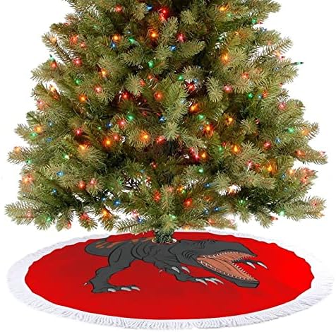 A Heves Dinoszaurusz karácsonyfa Szoknya Bojtos Karácsonyi Ünnep Szőnyeg Dekoráció Nyomtatás