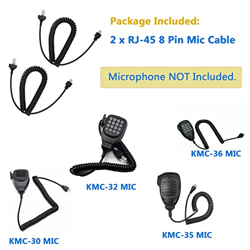 RJ-45 8-Pin 8-Pin-Mikrofon Kábel, Mikrofon Kábel Kompatibilis a Kenwood Rádió KMC-30 KMC-32 KMC-35 KMC-36 TM-271A TK-760