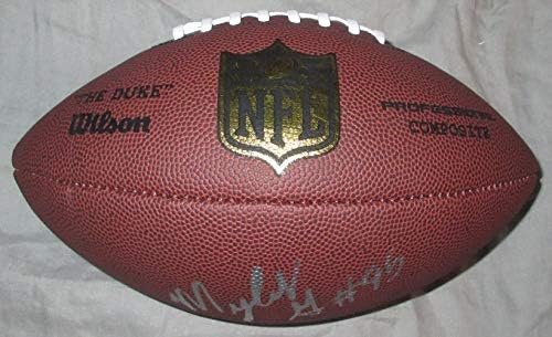 Myles Garrett Dedikált Wilson NFL Pajzs Labdarúgó W/BIZONYÍTÉKA, Kép Myles Aláírása Nekünk, Cleveland Browns, a Texas A&M