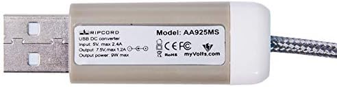 myVolts Zsinórt USB-7,5 V DC hálózati Kábel Kompatibilis A Philips Avent SCD536 Szülő Szülő Egység DECT Monitor