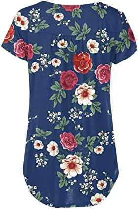 Tshirts Ing, Női, 2023 Nyári Alkalmi Elegáns Rövid Ujjú póló Virágos Aranyos Tees Tshirt Trendi Blúz