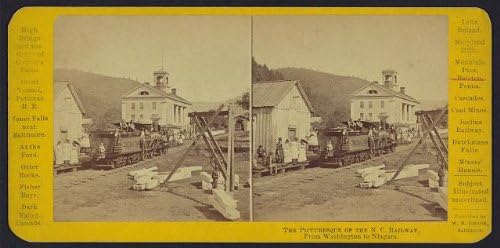 HistoricalFindings Fotó: Fotó: Stereograph,Hegyen Át,Ralston,Pennsylvania,PA,1870,Vasút Állomás