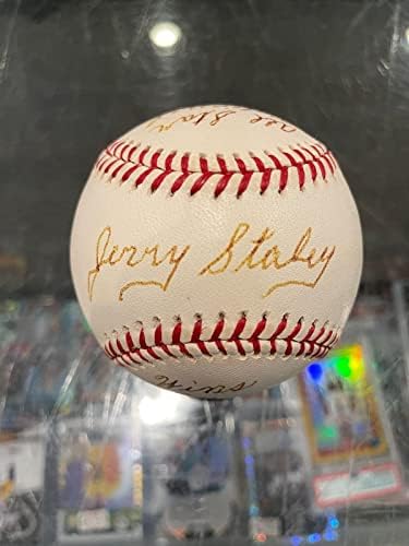 Gerald Staley Bíborosok Karrier Egyetlen Aláírt Hivatalos Baseball Szövetség Menta - Dedikált Baseball