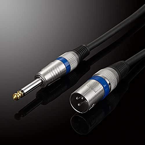 Dvtel 6.35 Másodéves, hogy XLR Férfi 6.5 Mono-XLR Audio Kábel Keverő Mikrofon Kábel Audio Adapter Kábel (Méret : 20m)