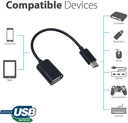 OTG USB-C 3.0 Adapter Kompatibilis A Xiaomi Fekete Cápa 5 Gyors, Ellenőrzött, Több használható Funkciók, mint Például a Billentyűzet,
