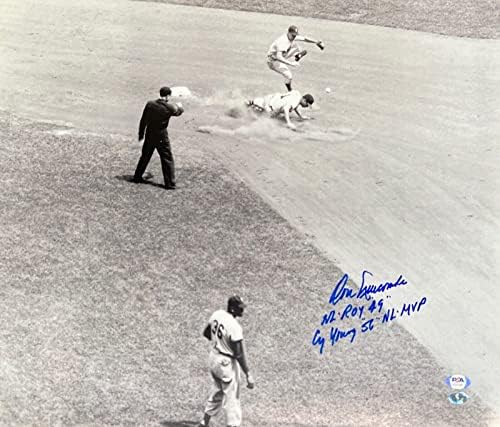 Ne Newcombe - Brooklyn/Los angeles Dodgers Aláírt 16x20 Fotó W. Feliratok PSA 1606 - Dedikált MLB Fotók