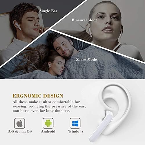 A vezeték nélküli Fülhallgatót Bluetooth 5.0 Fejhallgató Töltése az Esetben, IPX8 Vízálló, 3D Sztereó Levegő Rügyek in-Ear