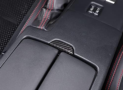 Eppar Új Védő Szénszálas Középső Tároló Doboz Gombot Cover Kompatibilis a Subaru BRZ 2022-2023 (Fekete)