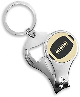 Futball Sport Egyszerű Geometria Mintás Köröm Zimankó Gyűrű Kulcstartó Sörnyitó Clipper