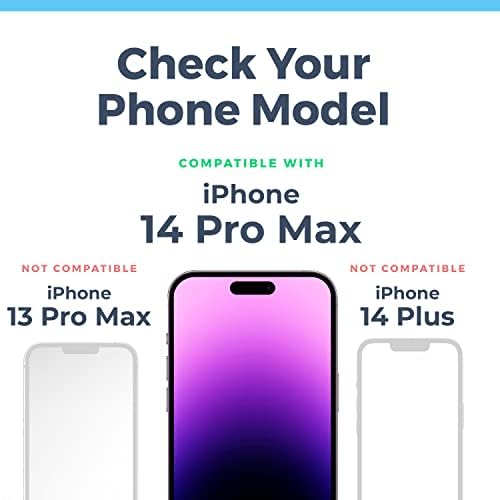 A hatalom Elmélete 2-Pack képernyővédő fólia iPhone 14 Pro Max Prémium Összetörik Ellenálló, Edzett Üveg [9H Keménység],