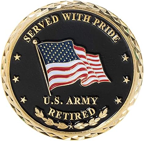 Az egyesült Államok Hadserege Nyugdíjas Szolgált büszkén Kihívás Érme, Kék Bársony Kijelző Doboz