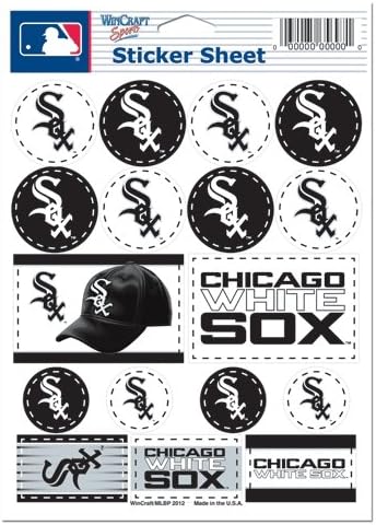 WinCraft MLB Chicago White Sox Vinyl Matrica Lap, 5 x 7