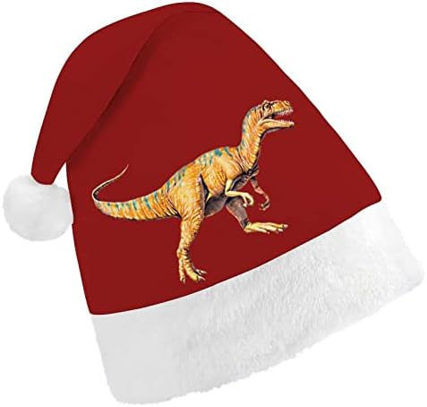 Az Allosaurus Dinoszaurusz Karácsonyi Sapka, Télapó Sapka a Felnőtt Unisex Kényelem Klasszikus Karácsonyi Sapka Karácsonyi