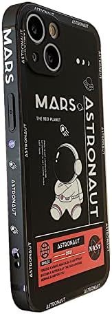 Yonds Királynő iPhone 13 Pro Max Aranyos Esetben, Király Rajzfilm Űrhajós Tér Rakéta Design Stílusos Lökhárító Puha TPU Gumi