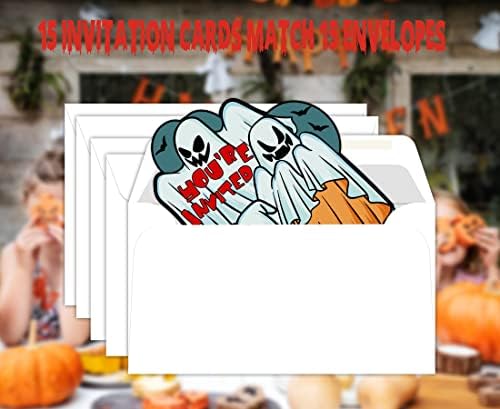 Halloween Party Meghívó Idegen Kártya(15 meghívók 15 Boríték), Halloween Party Kellékek, Halloween Baba Zuhany Meghívókat
