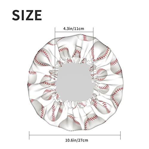 A Nők Újrafelhasználható Szakaszon Hem Szőr Kalap Amerikai Baseball Dupla Réteg Vízálló Zuhanysapka Fürdő Sapka