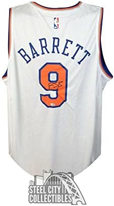 RJ Barrett Autogramot Knicks Fehér Gyorsan Szünet Replika Kosárlabda Mez Fanatikusok - Dedikált NBA Mezek
