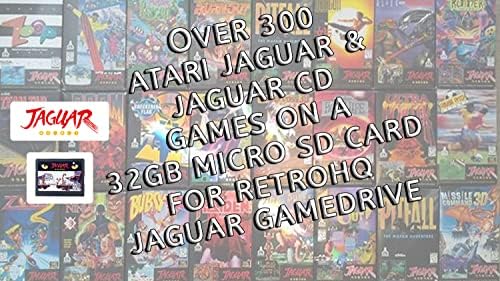 Játék Drive 32GB Micro SD Kártya - 300+ Atari Jaguar & Jaguar CD Játékok - Plug n Play Előre beállított & Előre