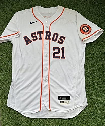 Zack Greinke Houston Astros Játék Használt Jersey-ben Karrier Nyerni 215 MLB Auth - MLB Meccset Használt Mezek
