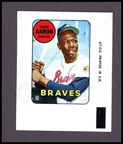 1969 Topps Hank Aaron Atlanta Braves (Baseball-Matrica) EX/MT Bátrabbak