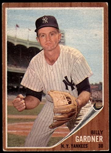 1962 Topps 338 Billy Gardner New York Yankees (Baseball Kártya) JÓ Yankees