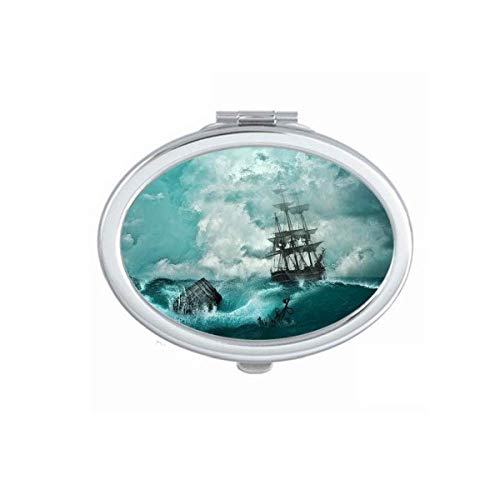 Óceán Víz Hullám A Tudomány A Természet-Kép Tükör Hordozható Fold Kezét Smink Dupla Oldalon Szemüveg