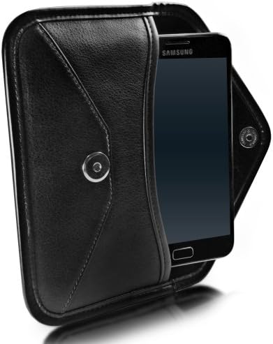 BoxWave Esetben Kompatibilis a Galaxy S6 (a bíróság által BoxWave) - Elite Leather Messenger, Táska, műbőr tok Boríték Design