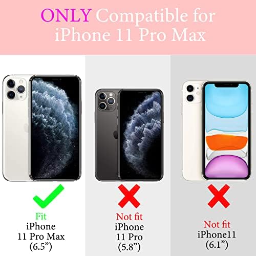 Jusy Kompatibilis az iPhone 11 Pro Max Esetben a Hevedert, Aranyos Luxus Galvanizáló Szív Minta Galván Széle Karszalag Állvány,