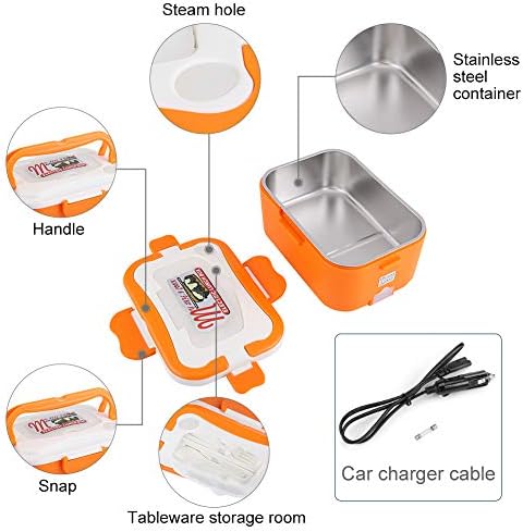 Hordozható Autó Házban Elektromos Fűtés Ebéd Mini Box Bento Élelmiszer Melegebb Konténer Termosztatikus Utazás Vendéglátó