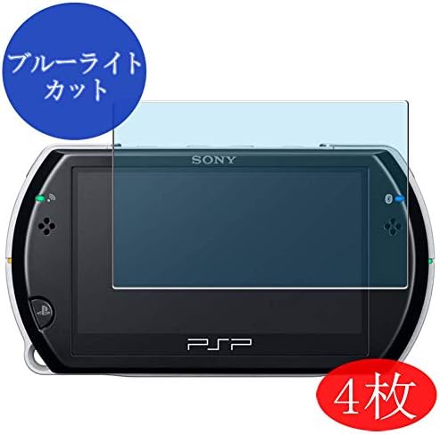 Synvy [4 Csomag] Anti Kék Fény képernyővédő fólia, Kompatibilis a PSP go (PSP-N1000) TPU Film Védők [Nem Edzett Üveg]